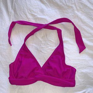 Athleta Swim Top Bikini Pink Underwire 32B/C